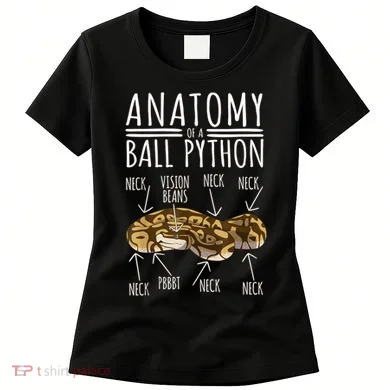 Python Snake Owner Anatomy Of A Ball Python Women's T-Shirt