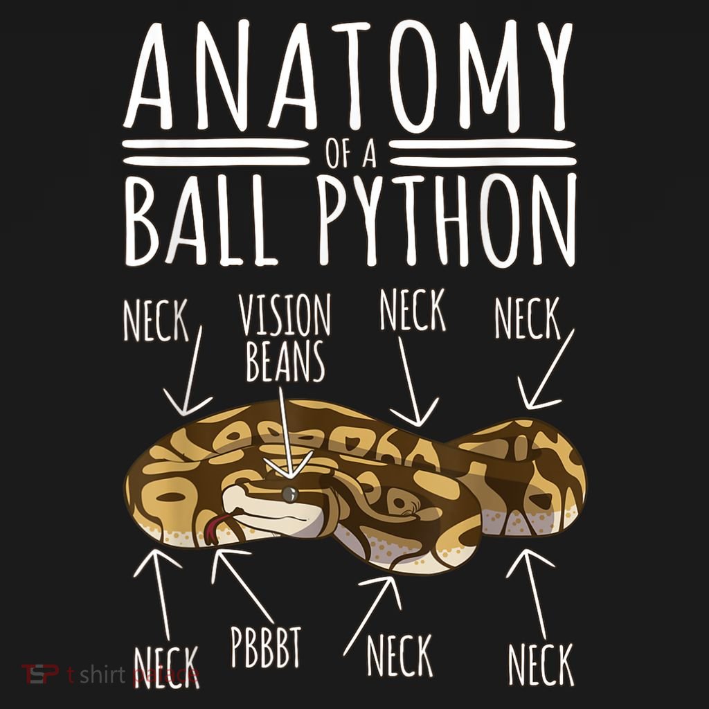 Python Snake Owner Anatomy Of A Ball Python Women's T-Shirt | TShirtPalace