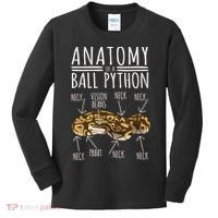 Python Snake Owner Anatomy Of A Ball Python Kids Long Sleeve Shirt thumb 0