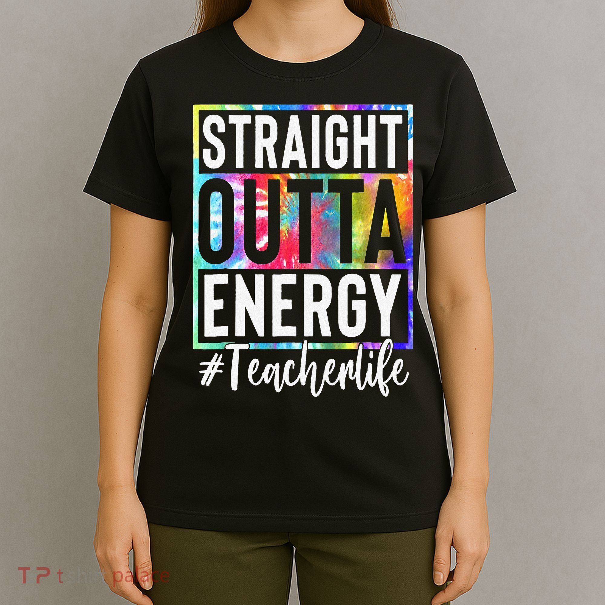 Paraprofessional Straight Outta Energy Teacher Life Gifts T-Shirt