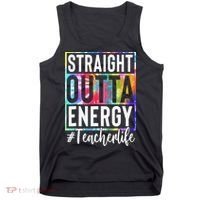 Paraprofessional Straight Outta Energy Teacher Life Gifts Tank Top thumb 0