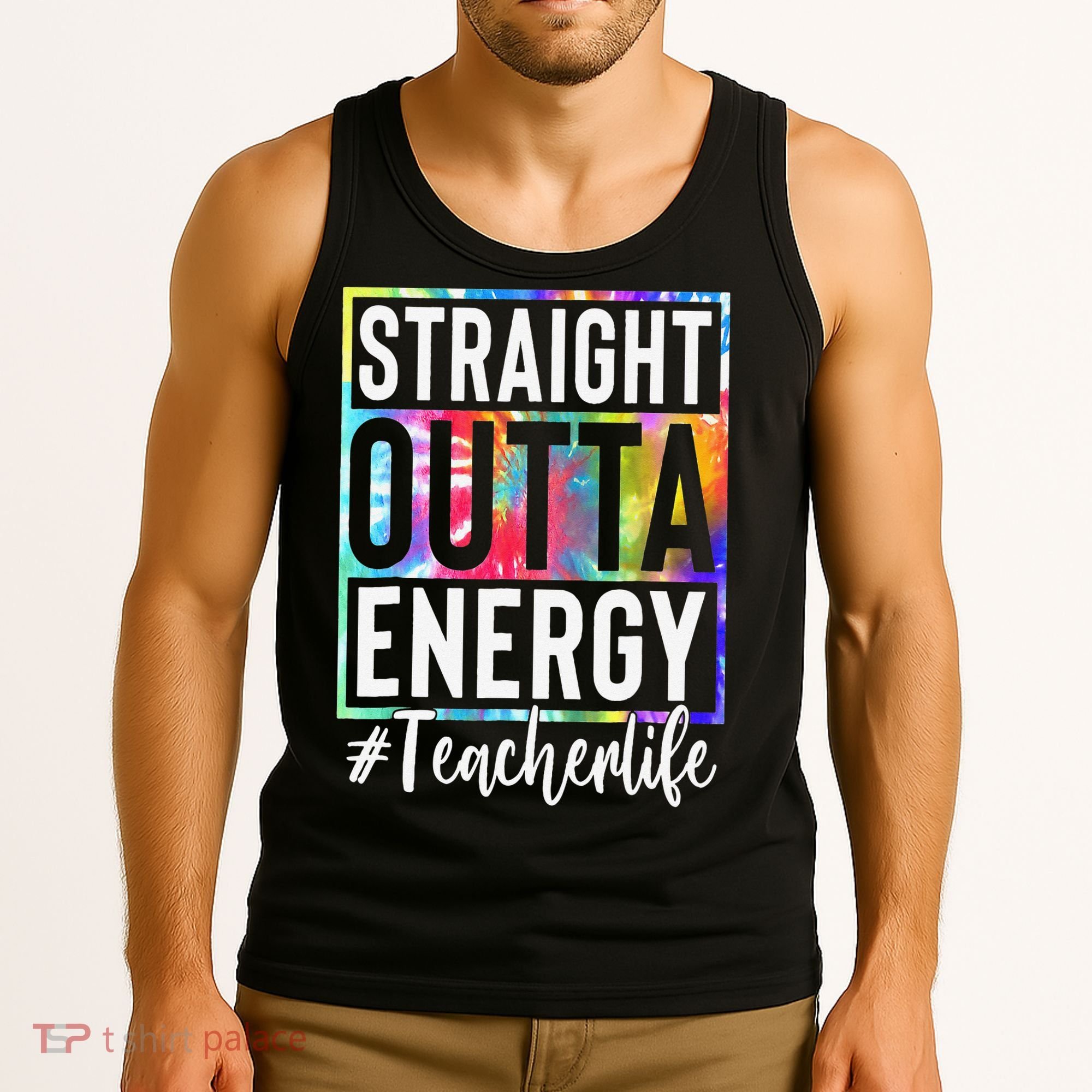 Paraprofessional Straight Outta Energy Teacher Life Gifts Tank Top