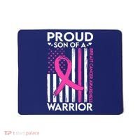 Proud Son Of A Breast Cancer Warrior Awareness Mousepad thumb 0