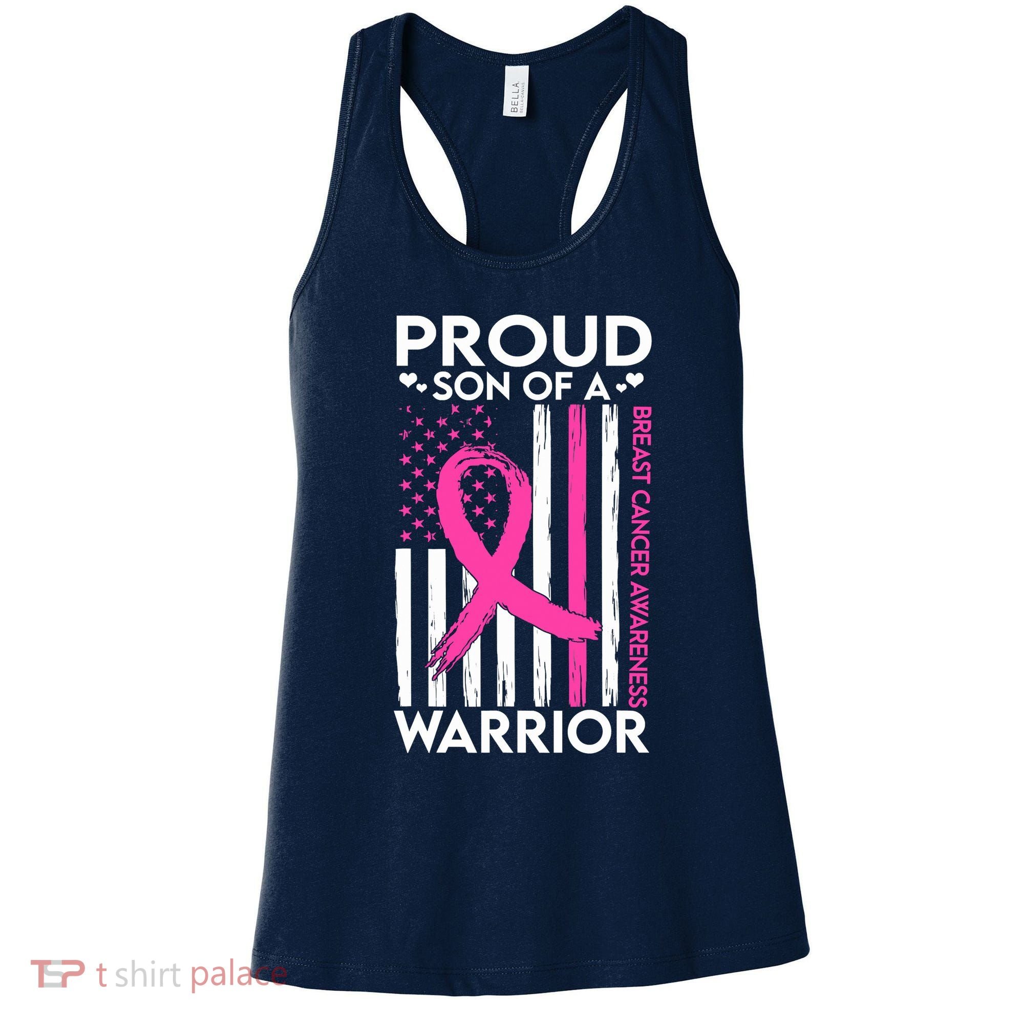 Proud Son Of A Breast Cancer Warrior Awareness Women's Tank Top