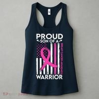 Proud Son Of A Breast Cancer Warrior Awareness Women's Tank Top thumb 3