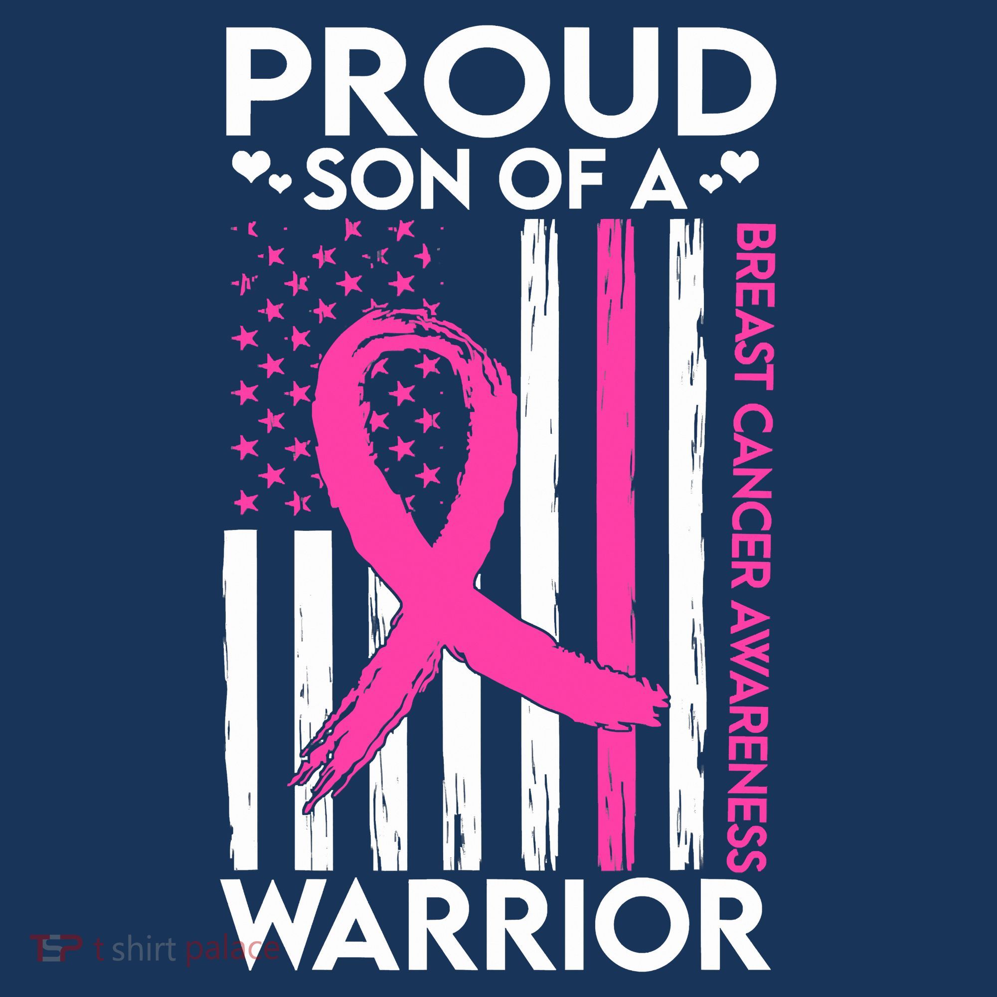 Proud Son Of A Breast Cancer Warrior Awareness Women's Tank Top