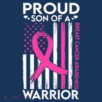 Proud Son Of A Breast Cancer Warrior Awareness Visor thumb 3
