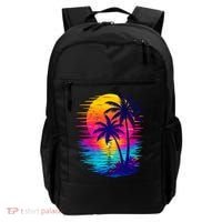 Palm Sunset Ocean Summer Beach Hawaiian Backpack thumb 0