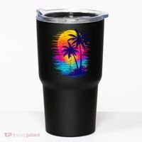 Palm Sunset Ocean Summer Beach Hawaiian Tumbler thumb 0