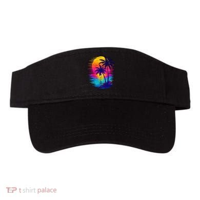Palm Sunset Ocean Summer Beach Hawaiian Visor