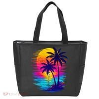 Palm Sunset Ocean Summer Beach Hawaiian Tote Bag thumb 0