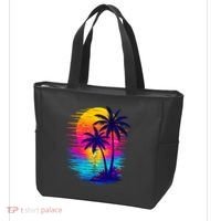 Palm Sunset Ocean Summer Beach Hawaiian Tote Bag thumb 3
