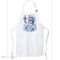 Preppy Statue Of Liberty Blowing Bubble Gum 4th Of July  Apron thumb 0