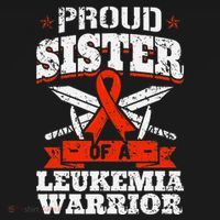 Proud Sister Of A Leukemia Warrior Sis Awareness Ribbon Coaster thumb 2