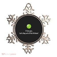 Pickleball Stay Out Of Kitchen, Pickleball Love Ornament thumb 0