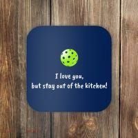 Pickleball Stay Out Of Kitchen, Pickleball Love Coaster thumb 0