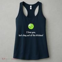 Pickleball Stay Out Of Kitchen, Pickleball Love Women's Tank Top thumb 3