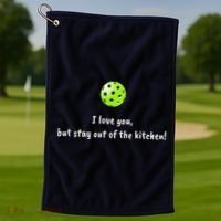 Pickleball Stay Out Of Kitchen, Pickleball Love Golf Towel thumb 1