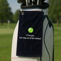 Pickleball Stay Out Of Kitchen, Pickleball Love Golf Towel thumb 2