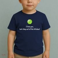 Pickleball Stay Out Of Kitchen, Pickleball Love Toddler T-Shirt thumb 2