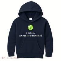 Pickleball Stay Out Of Kitchen, Pickleball Love Kids Hoodie thumb 0
