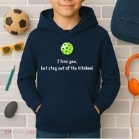 Pickleball Stay Out Of Kitchen, Pickleball Love Kids Hoodie thumb 2