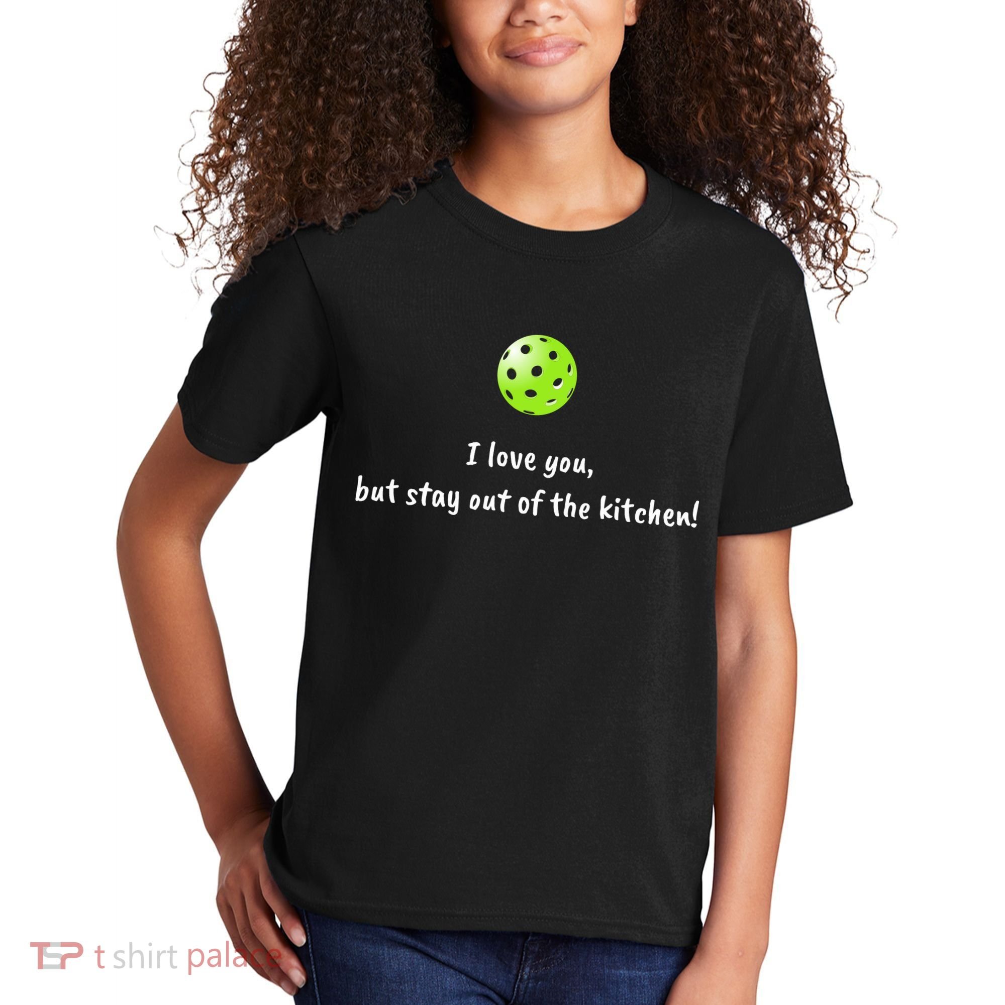 Pickleball Stay Out Of Kitchen, Pickleball Love Kids T-Shirt