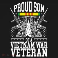 Proud Son Of A Vietnam War Veteran Soldier Father Mother Gift Women's Hoodie thumb 2