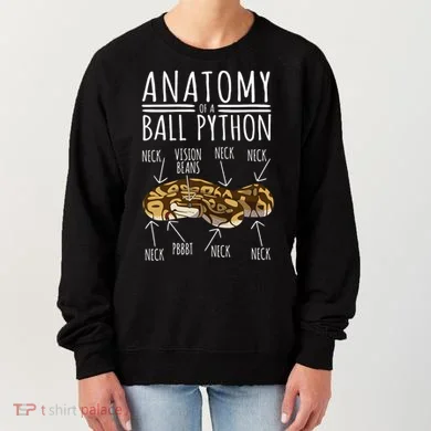 Python Snake Owner Anatomy Of A Ball Python Women's Sweatshirt