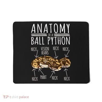 Python Snake Owner Anatomy Of A Ball Python Mousepad