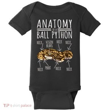 Python Snake Owner Anatomy Of A Ball Python Baby Bodysuit