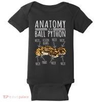 Python Snake Owner Anatomy Of A Ball Python Baby Bodysuit thumb 0