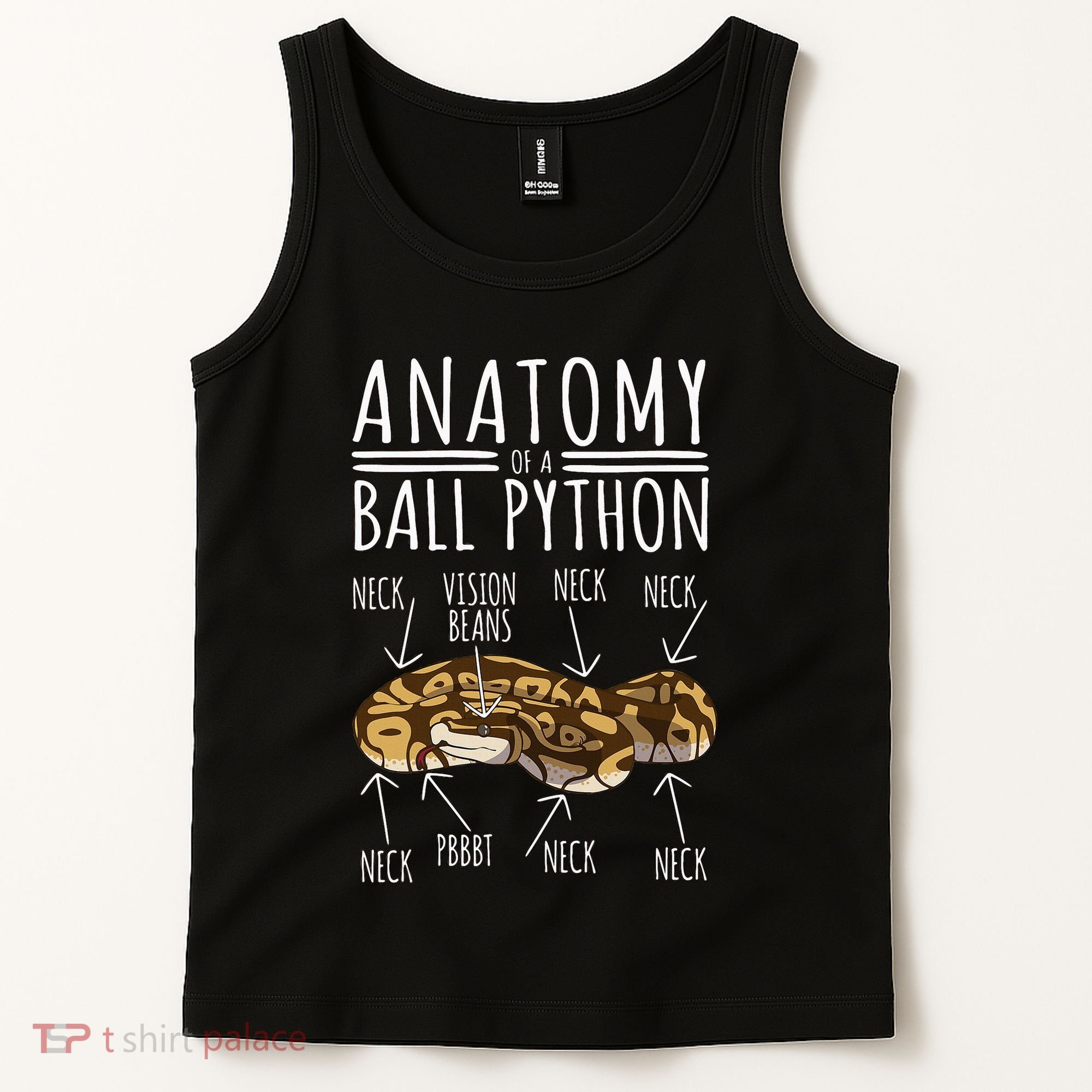 Python Snake Owner Anatomy Of A Ball Python Tank Top
