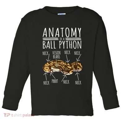 Python Snake Owner Anatomy Of A Ball Python Toddler Long Sleeve