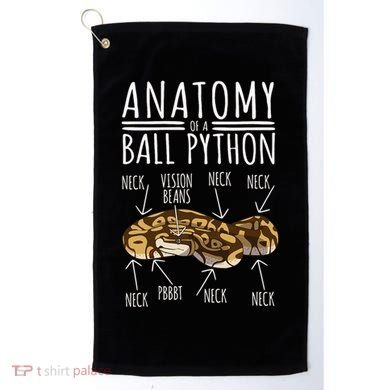 Python Snake Owner Anatomy Of A Ball Python Golf Towel