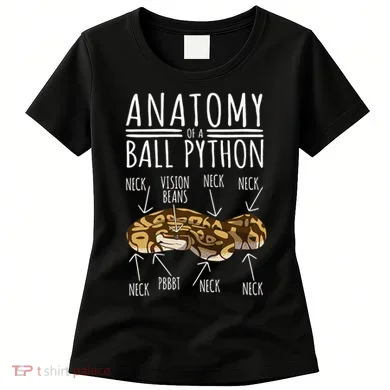 Python Snake Owner Anatomy Of A Ball Python Women's T-Shirt