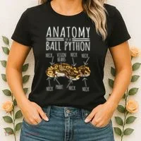 Python Snake Owner Anatomy Of A Ball Python Women's T-Shirt thumb 2
