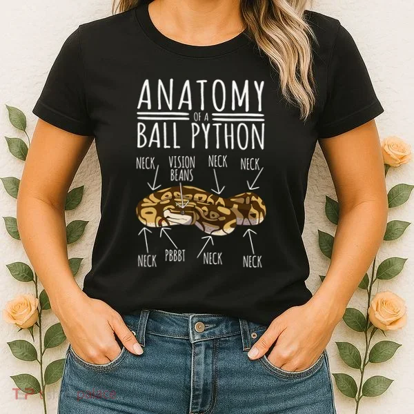 Python Snake Owner Anatomy Of A Ball Python Women's T-Shirt