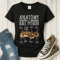 Python Snake Owner Anatomy Of A Ball Python Women's T-Shirt thumb 3