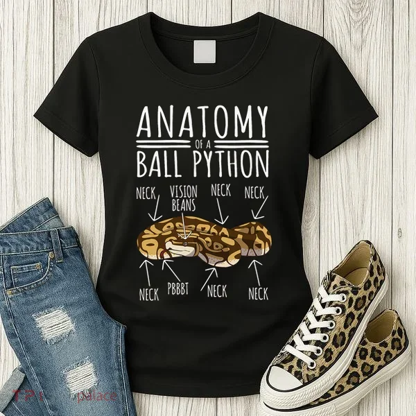 Python Snake Owner Anatomy Of A Ball Python Women's T-Shirt