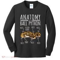 Python Snake Owner Anatomy Of A Ball Python Kids Long Sleeve Shirt thumb 0