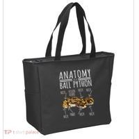 Python Snake Owner Anatomy Of A Ball Python Tote Bag thumb 2