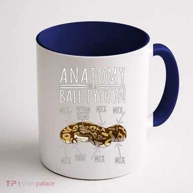 Python Snake Owner Anatomy Of A Ball Python Coffee Mug back