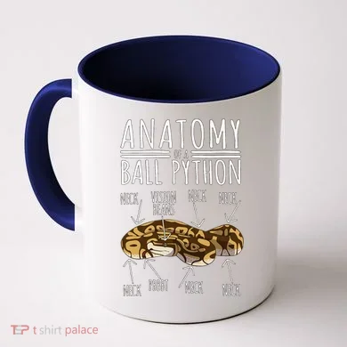 Python Snake Owner Anatomy Of A Ball Python Coffee Mug