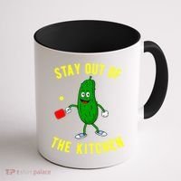 Pickleball Stay Out Of The Kitchen Funny Coffee Mug thumb 1