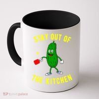 Pickleball Stay Out Of The Kitchen Funny Coffee Mug thumb 0