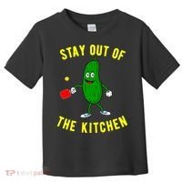 Pickleball Stay Out Of The Kitchen Funny Toddler T-Shirt thumb 0