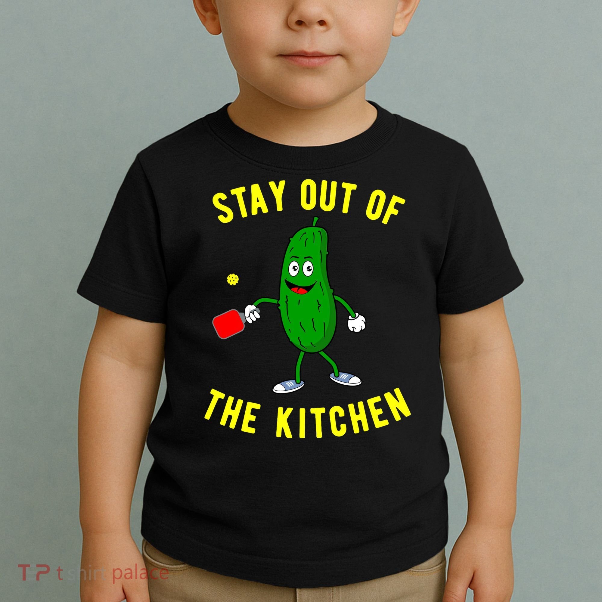 Pickleball Stay Out Of The Kitchen Funny Toddler T-Shirt