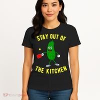Pickleball Stay Out Of The Kitchen Funny Women's T-Shirt thumb 4
