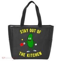 Pickleball Stay Out Of The Kitchen Funny Tote Bag thumb 0